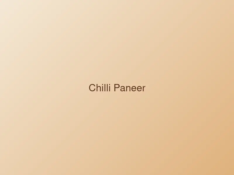 Chilli paneer with peppers and onions in a glossy sauce