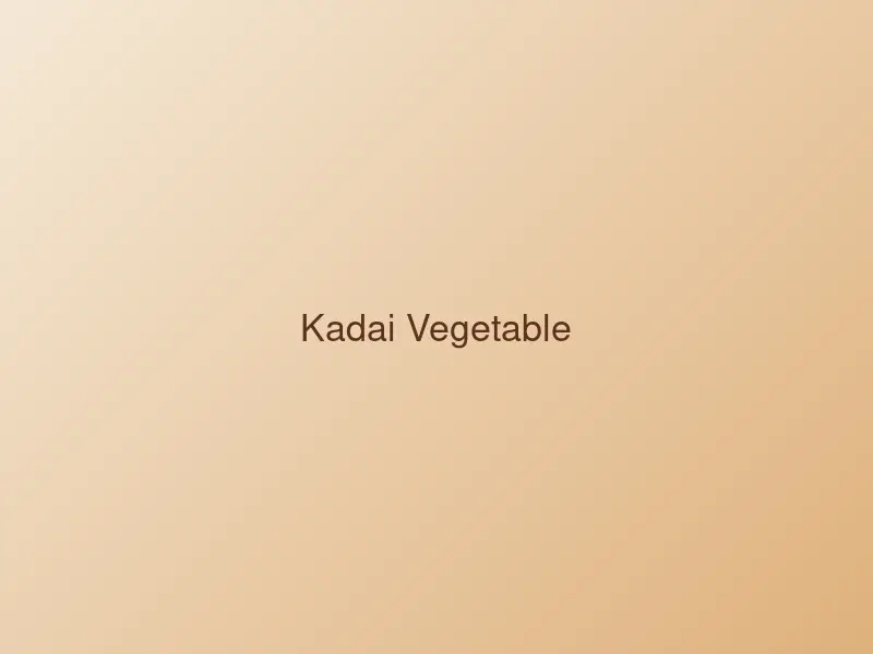 Kadai vegetable with peppers in a spiced tomato masala