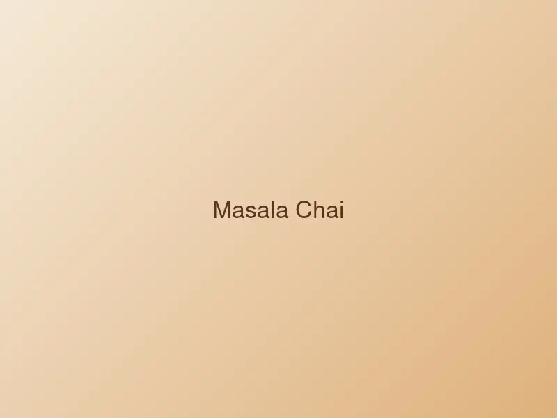 Cup of spiced masala chai